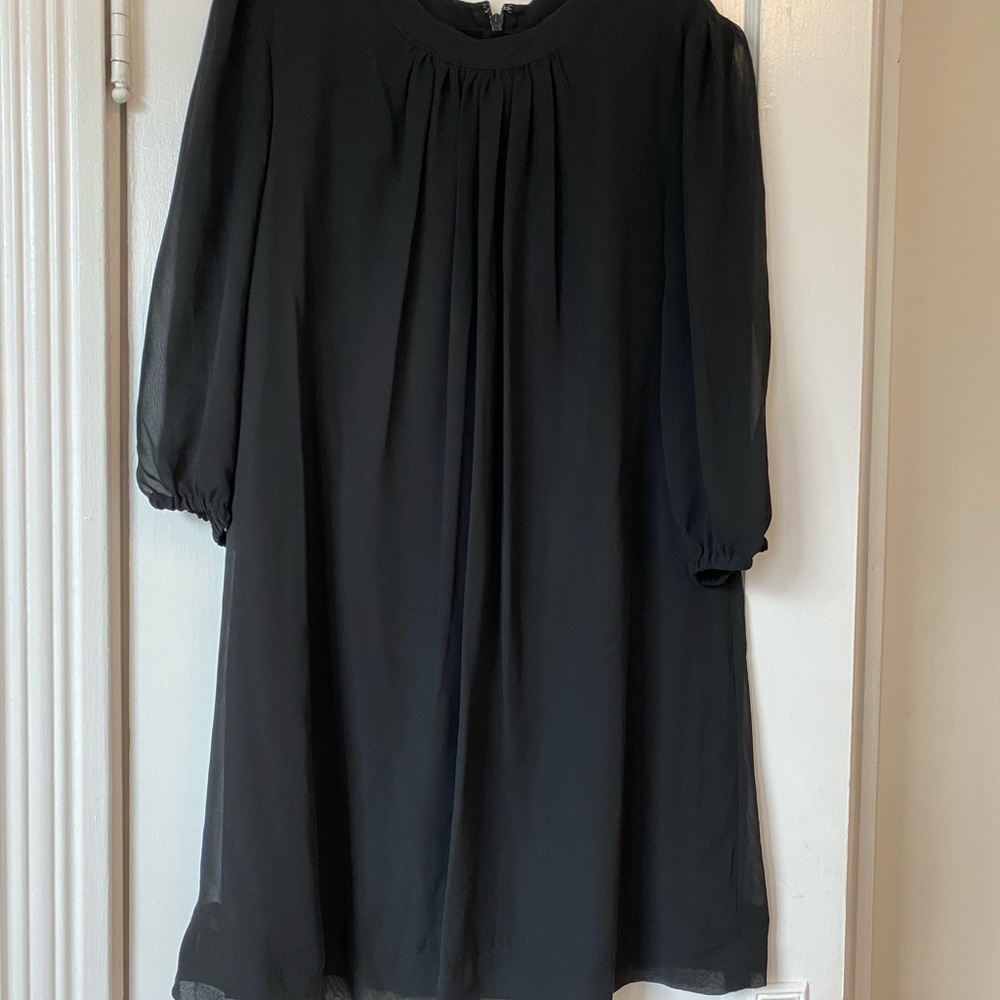 NY&CO Eva Mendes Black Sabrina Dress